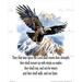 Isaiah 40:31 Wait Upon The Lord Bible Verse On Watercolor Of A Flying Eagle Vintage Verses 8x10 Wall Art Printable Digital Download DIY